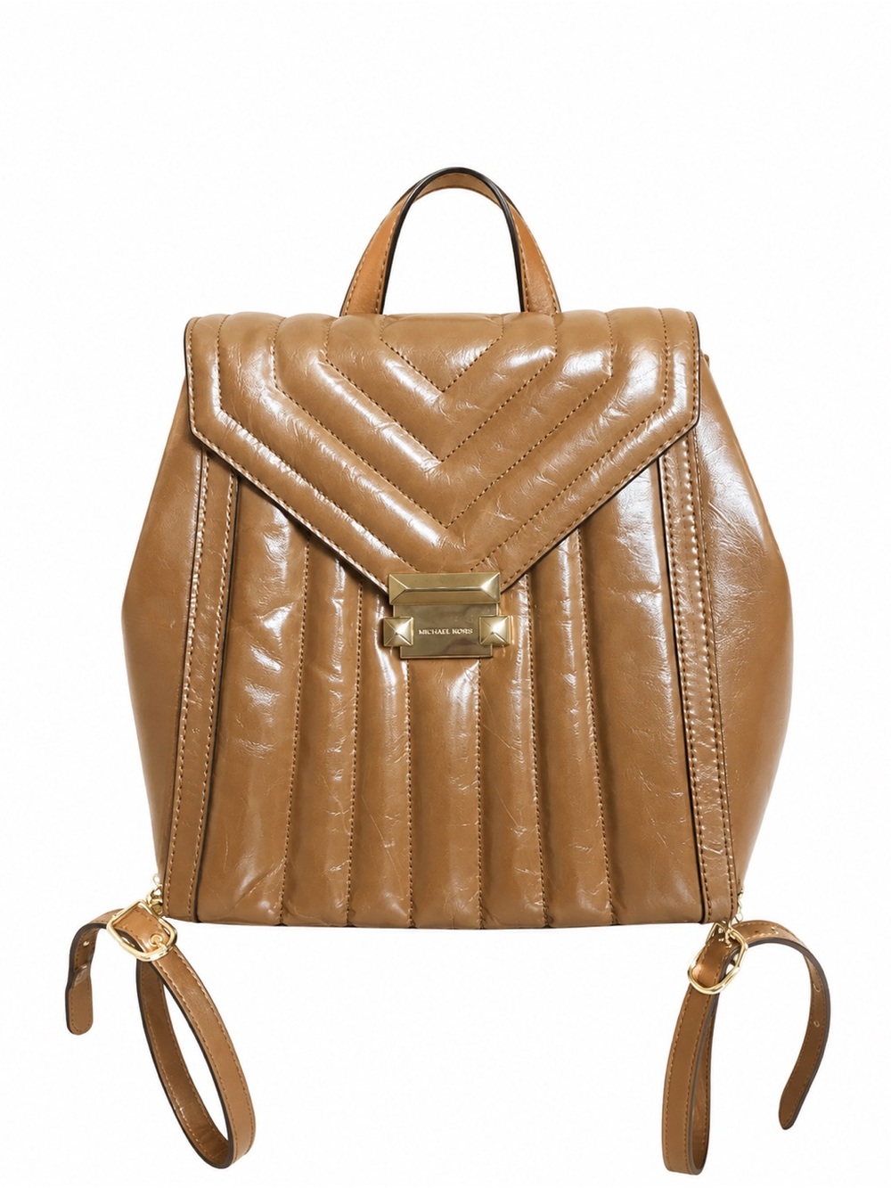 NWT Michael Kors Whitney Medium Acorn Quilted Leather Backpack